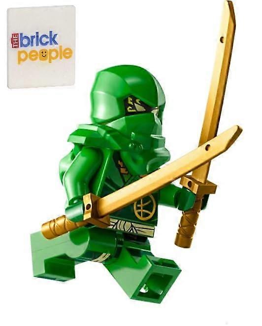 Ninjago Dragons Rising: Lloyd Garmadon Mini Figure with Two Swords Green Ninja, Age 6