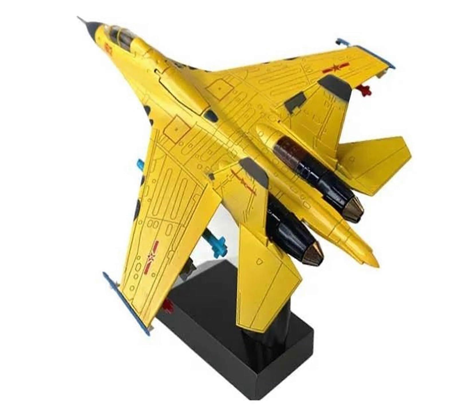 Aerobatic Aeroplane J-16 Multirole Fighter Diecast Model 1:100 Scale Alloy Aviation Static Display for Adults