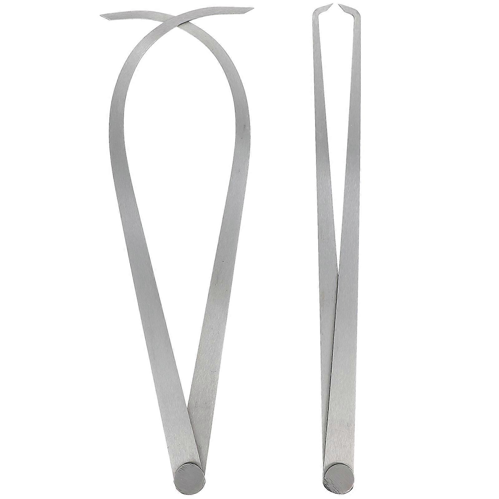 Firm Joint Outside Caliper Tool For Pottery And Modeling 30X1.5CM Steel Design 2Pcs