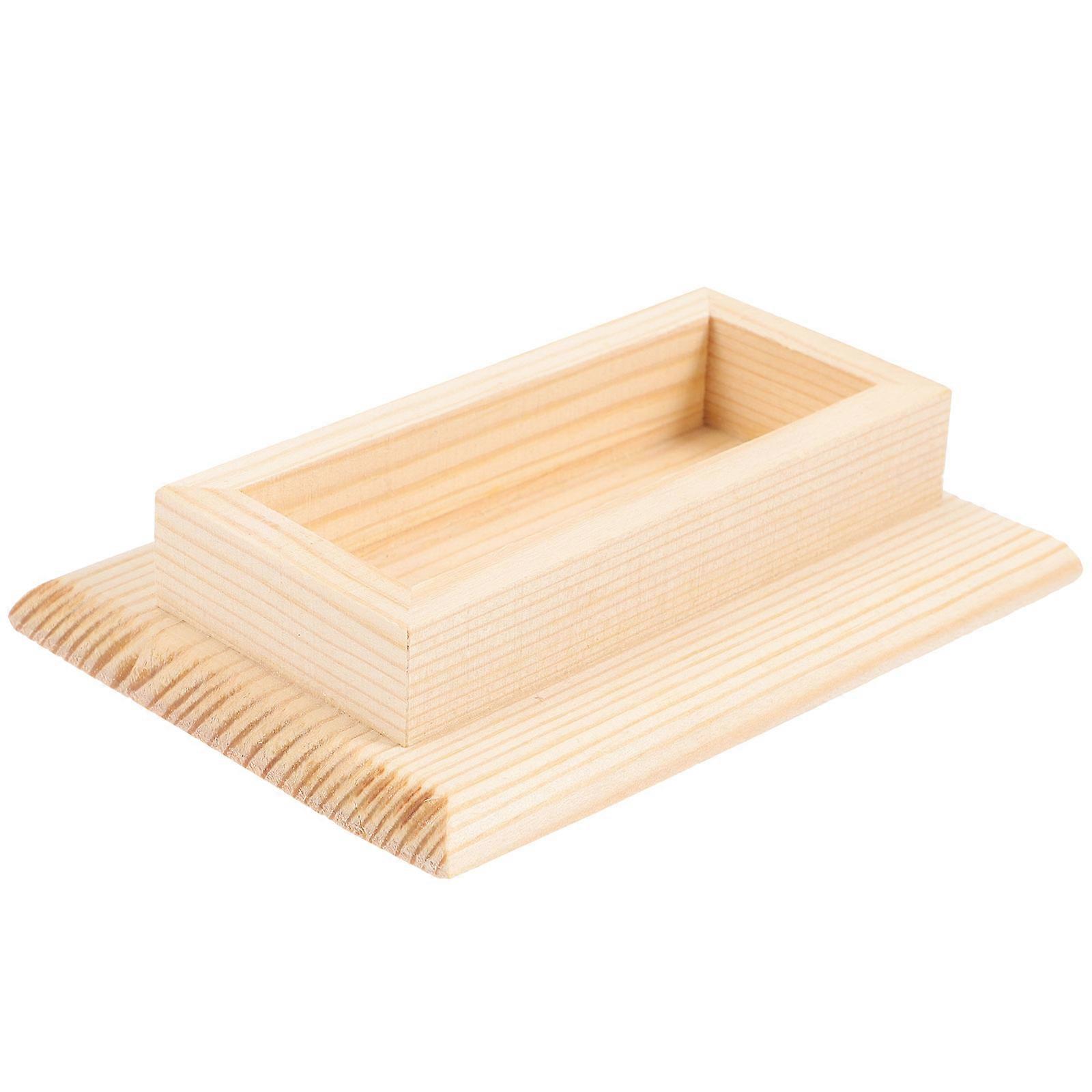 Wooden Token Support for Religious Tokens and Desktop Decor Light Yellow Plastic Party Use 3.5 inches