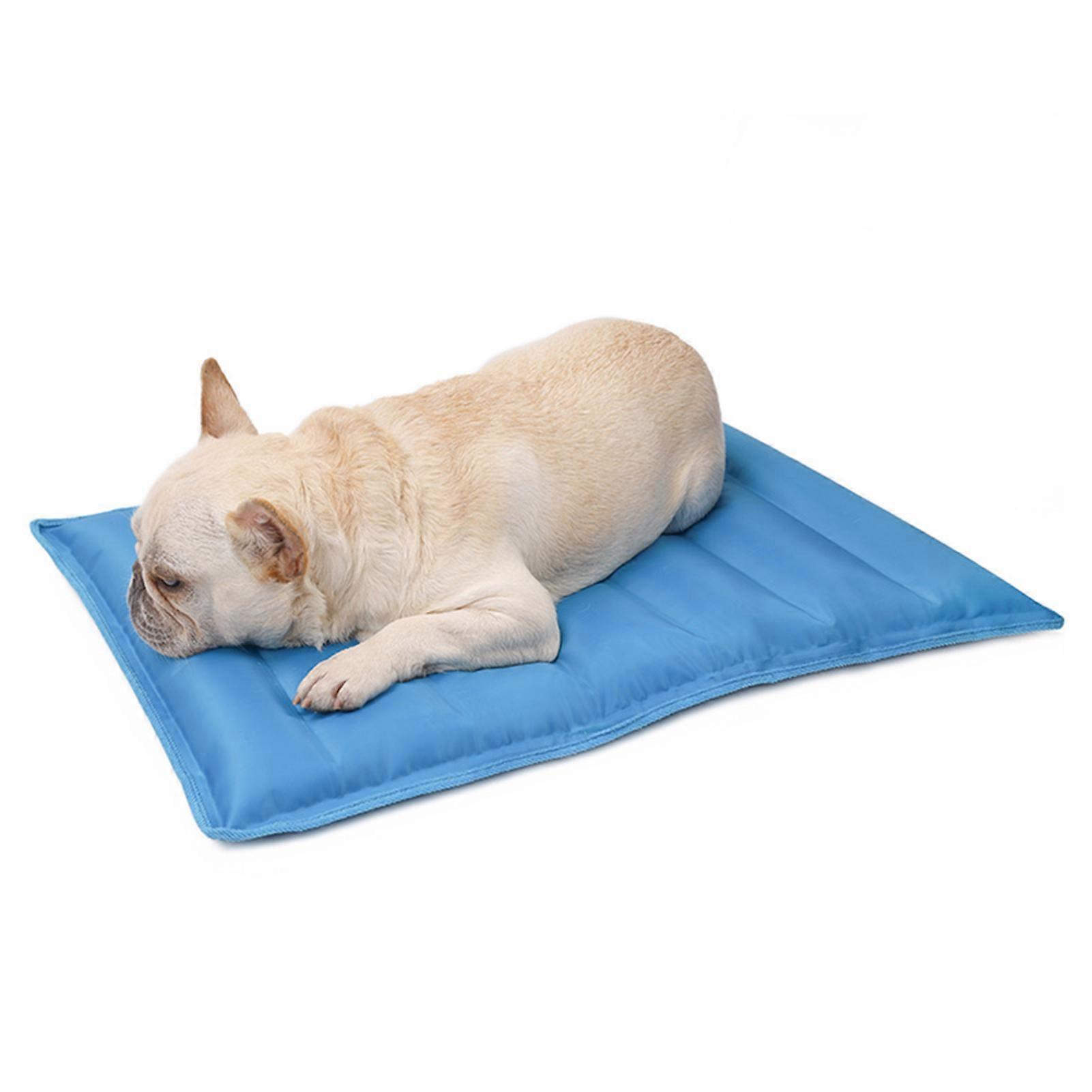 Dog Cooling Mat Portable Ice Crystal Gel Pets Sleeping Cooling Stand Breathable Washable Ice Crystal Gel Pets Cats Cooling Blanket