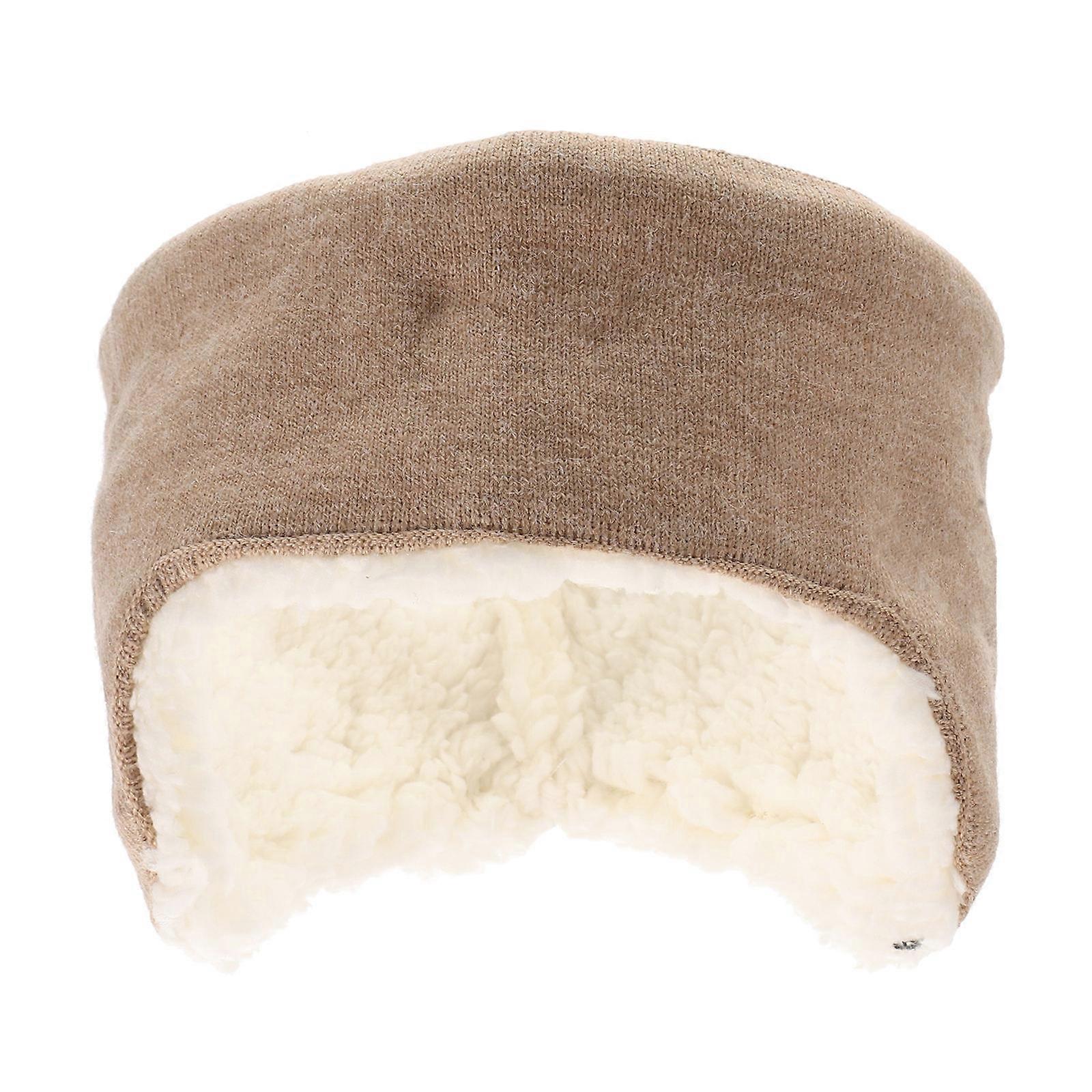 Noise Reduction Keep Ears Warm and Comfortable with Durable Polyester Blend Beige