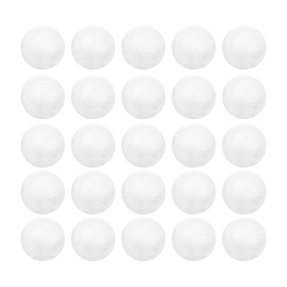 Solid White Polystyrene Balls for Christmas Crafting Set
