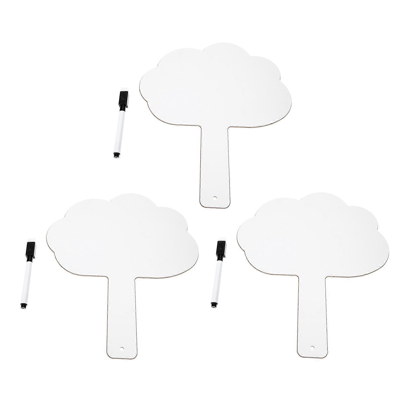 3 Sets Of Student Whiteboards Designed For Educational Activities With Simple Design And Rectangular Shape For Classroom Answering