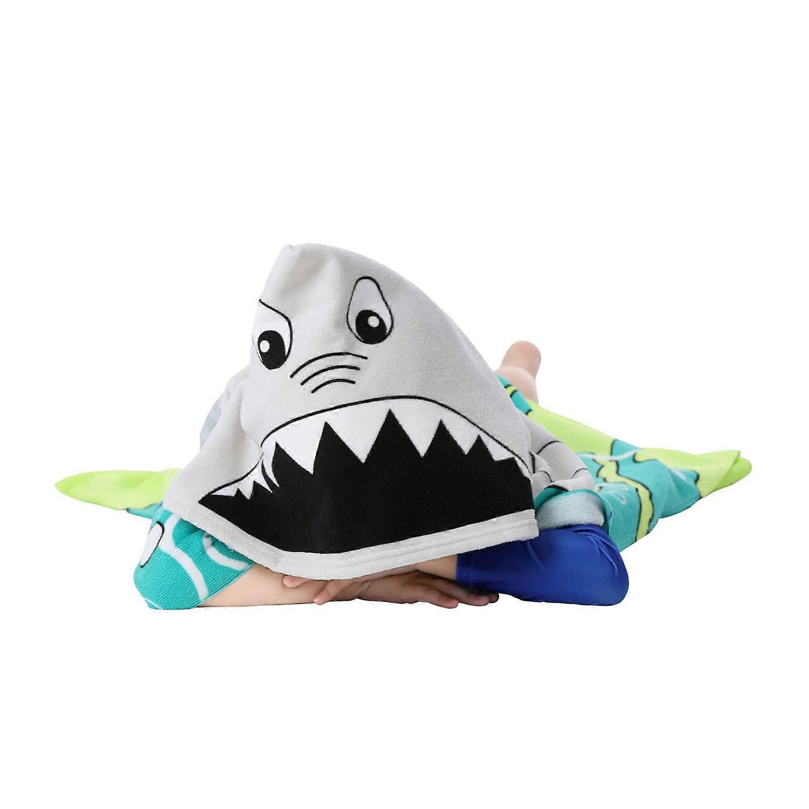 Girls Ocean Creature Hooded Beach Towel