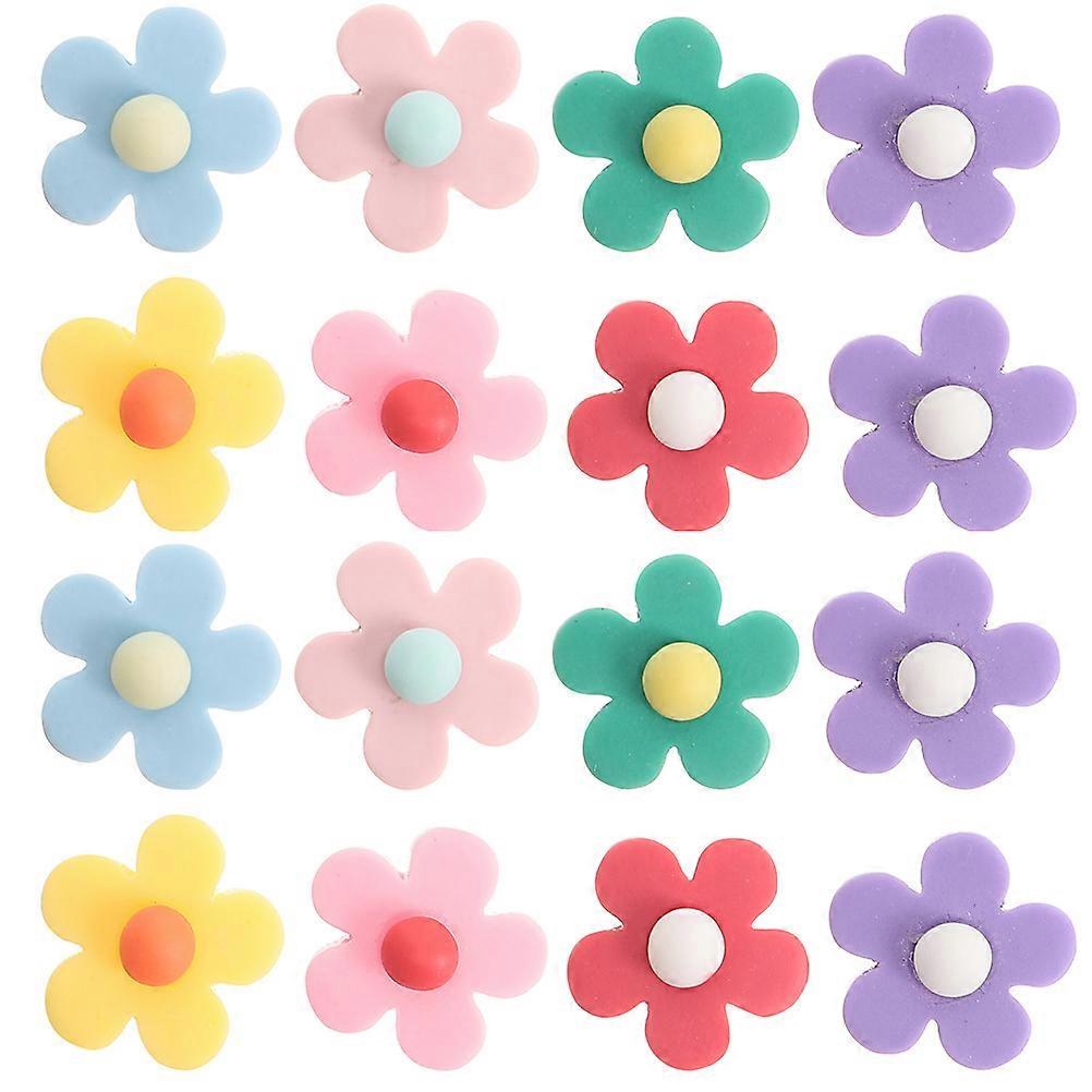 100 Pieces Resin Flower Charms for DIY Crafts Assorted Colors Small and Light Easy to Use