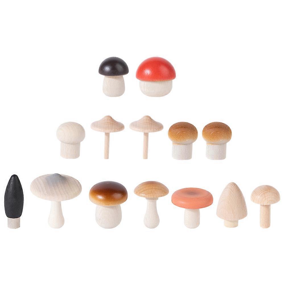 Assorted Color Simulation Mushroom Props for Decor Made of Synthetic Material 1 Set