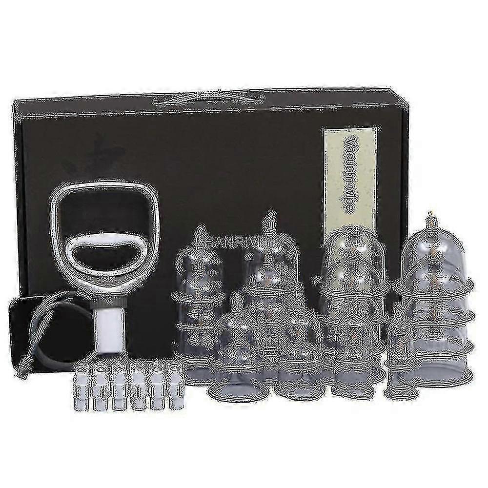 Professional Acupoint Cupping Massage Set with 12 Cups for Chinese Cupping Therapy FPJ23