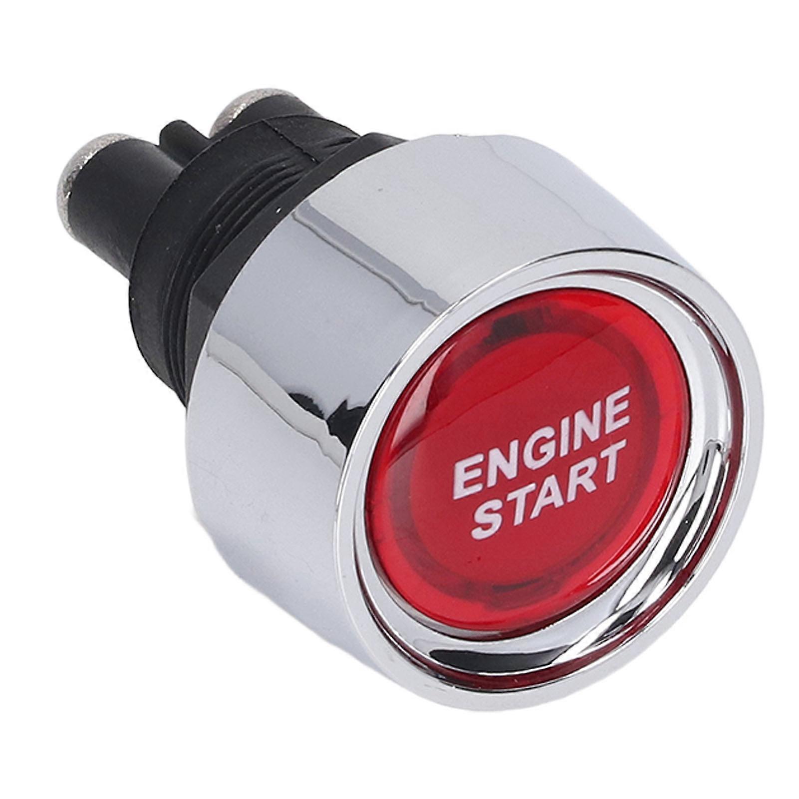 Engine Start Stop Push Button 50A ABS Start Stop Ignition Switch for Sports Car 12‑24V