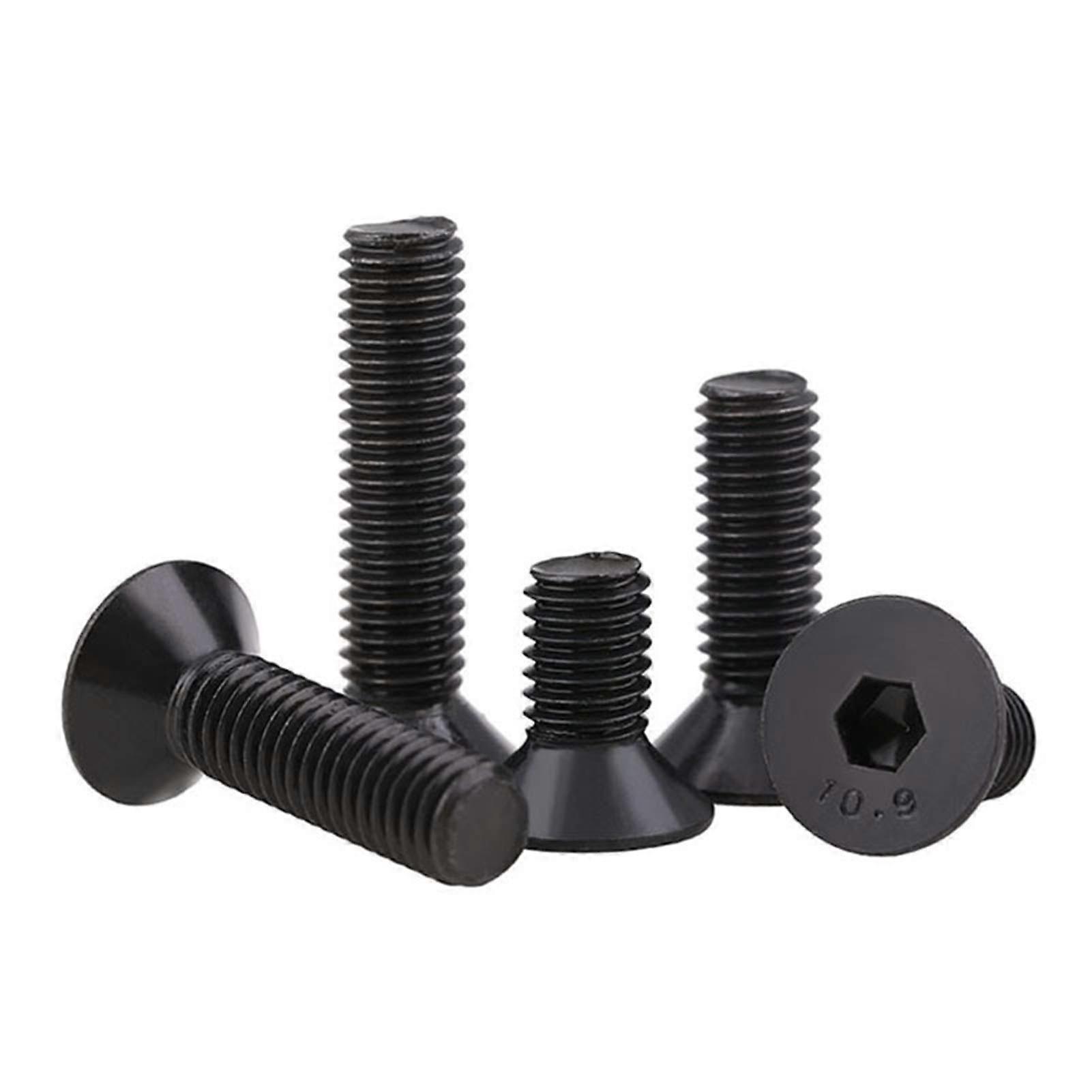 20 pieces black hex socket screws DIN7991 M6 x 35 mm