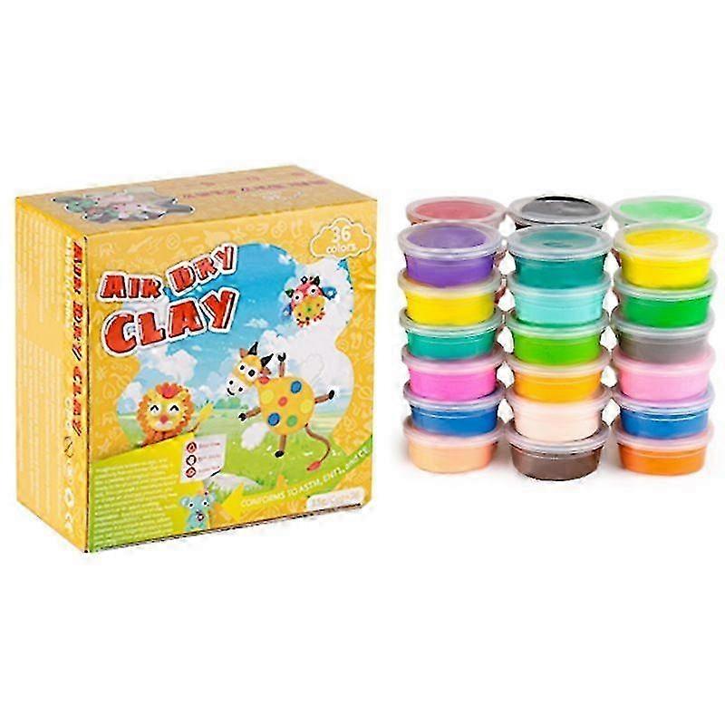 Kids Modeling Clay 36 Colors Reusable Educational Diy Toy