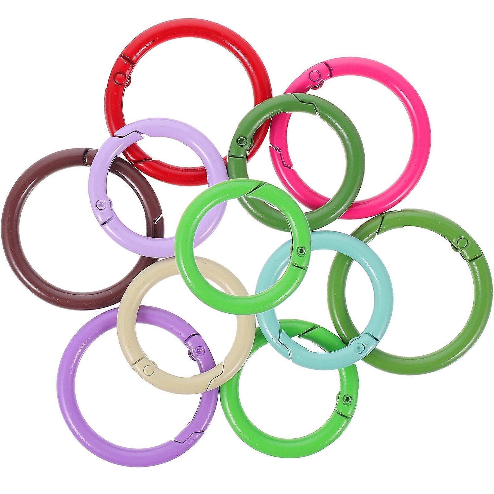 Retro Style Key Chain Rings 40 Pcs Portable Key Rings Mixed Color Designed For Secure Keys And Handmade Crafts