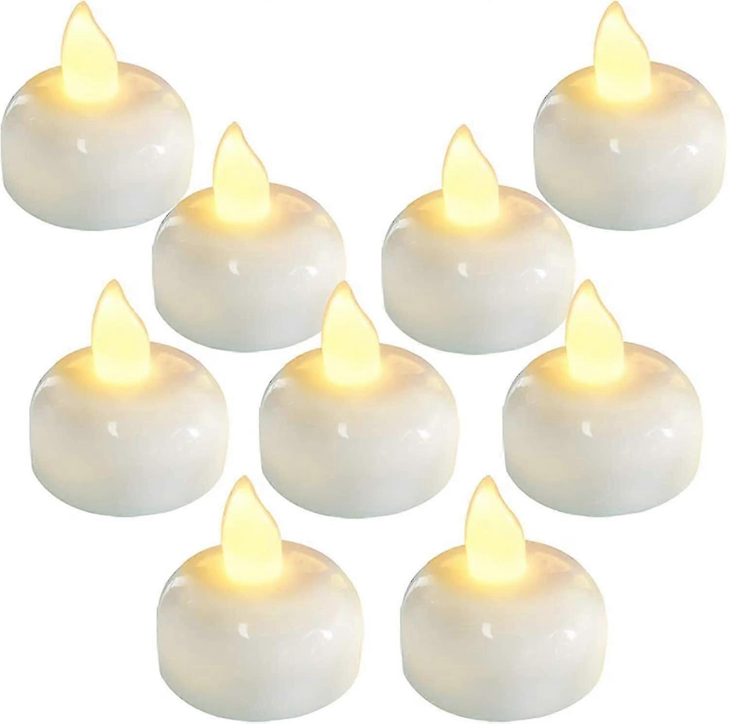 New 24 Pack Waterproof Flameless Floating Tealights, Fo Wedding, Party (d-583-a)
