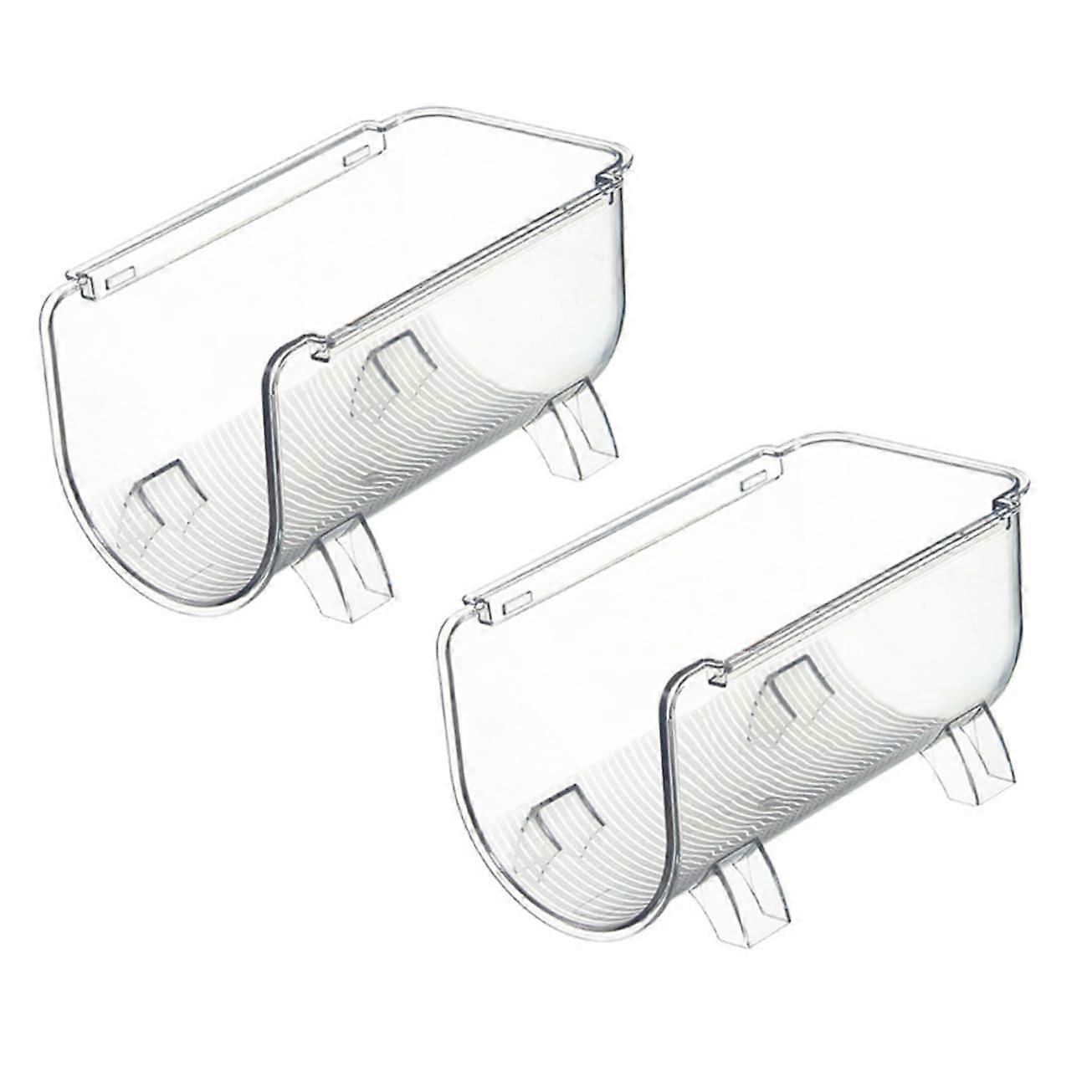 2Pcs Stackable Water Bottle Holders for Refrigerator Drink Storage Racks, Durable Pet Material Organizers for Kitchen Bars Restaurants
