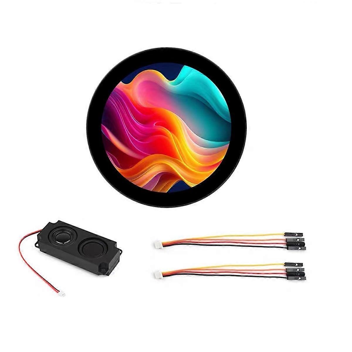 3.4inch Round Touch Display 800x800 Resolution IPS Screen 10-Point Multi-Touch Supports DeepSeek AI