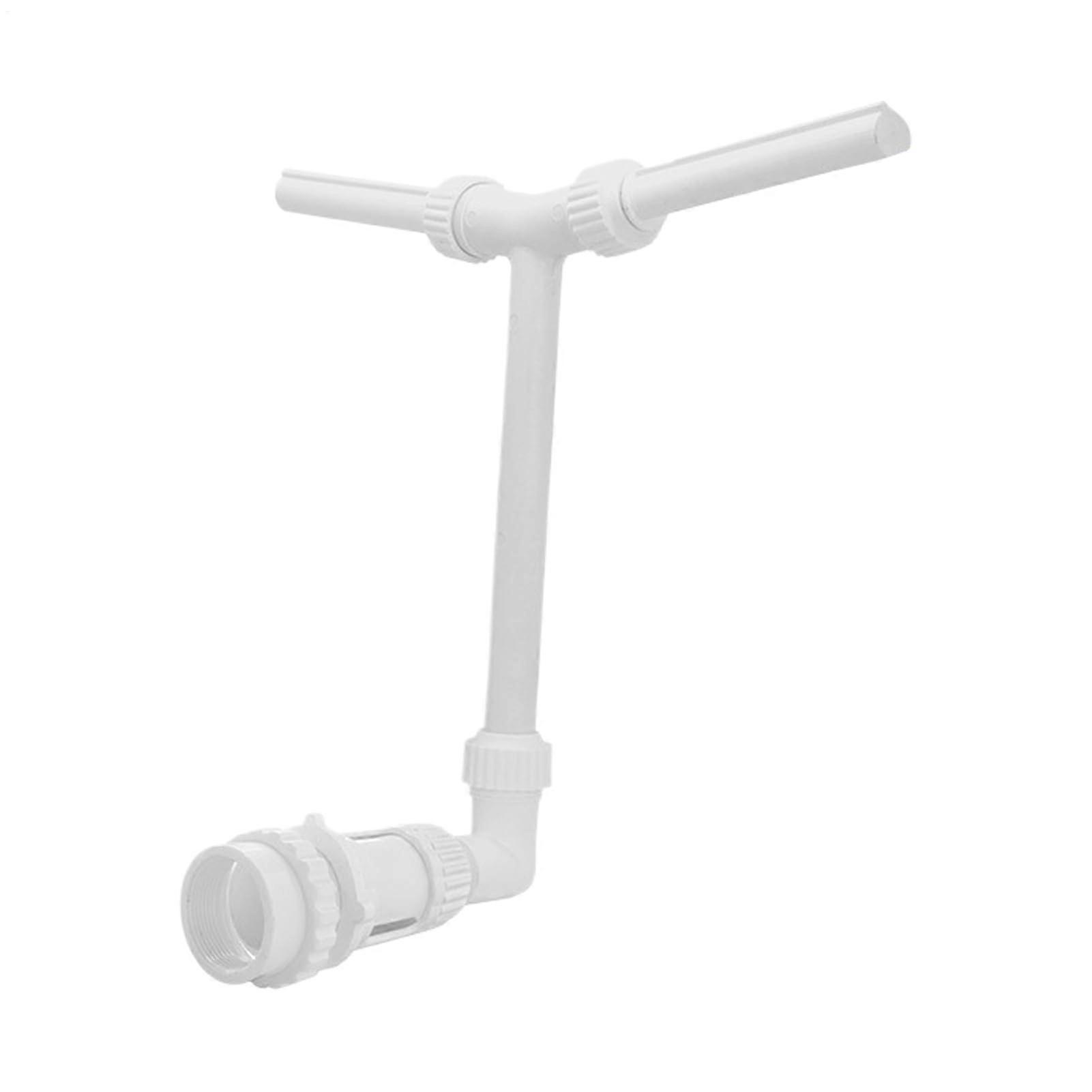 Pool Fountain | Adjustable Height Glow in the Dark Waterfall Spray with Double Nozzle for Backyard Poolside and Pond