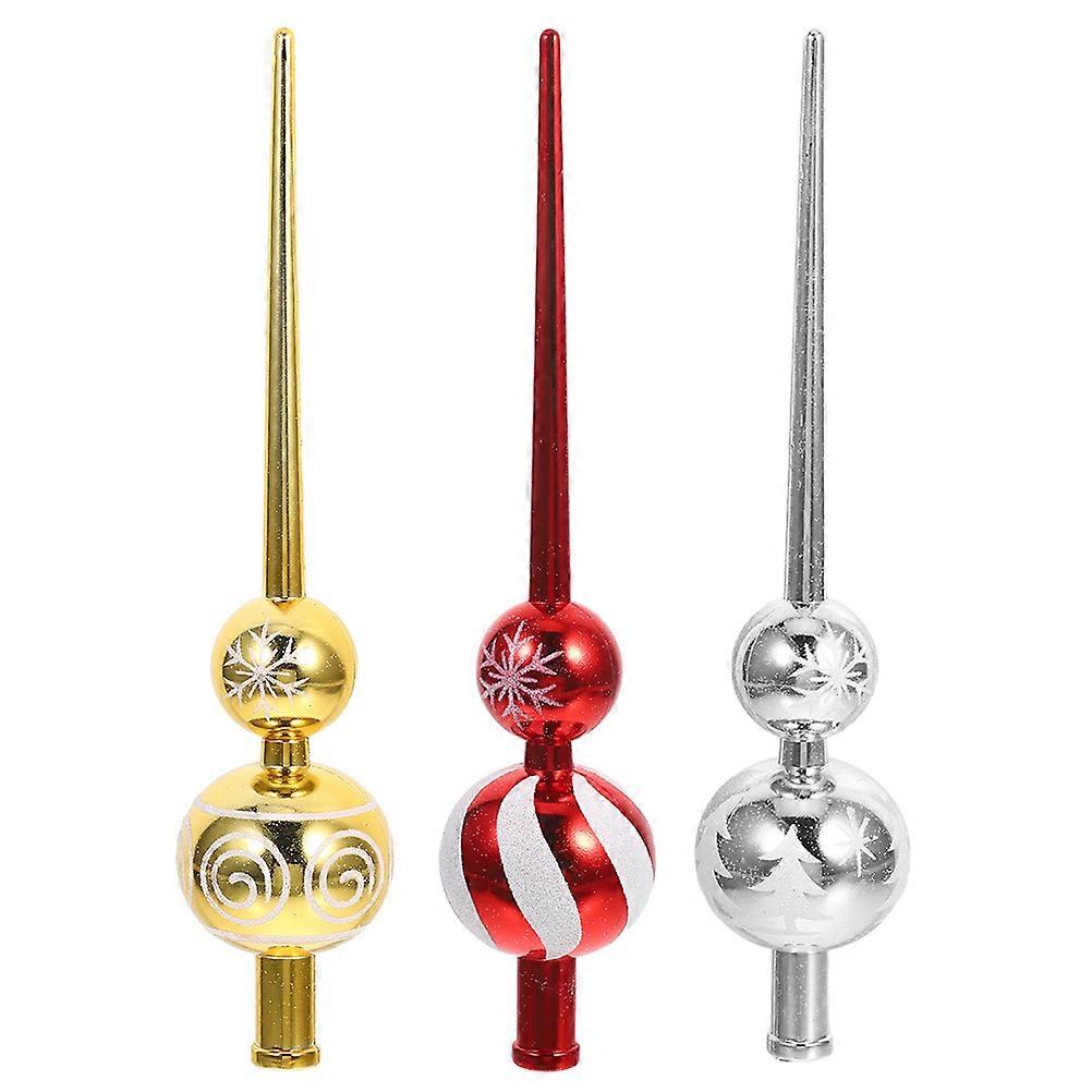 a polished product description for your **3pcs Christmas Tree Ornaments: Elegant Plastic Treetop Finials**:
🎄 **3pcs Christmas Tree Ornaments –