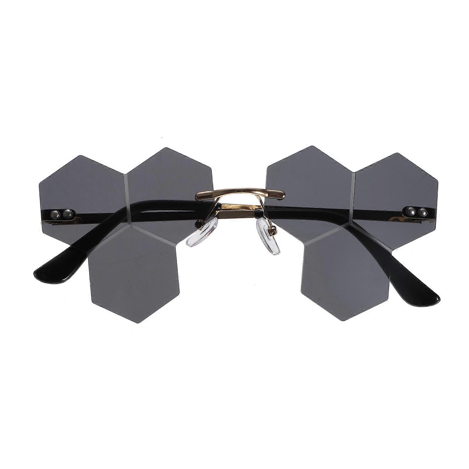 Party Eyewear Frameless Sunglasses Birthday Party Black Pc Material for 1 Pair