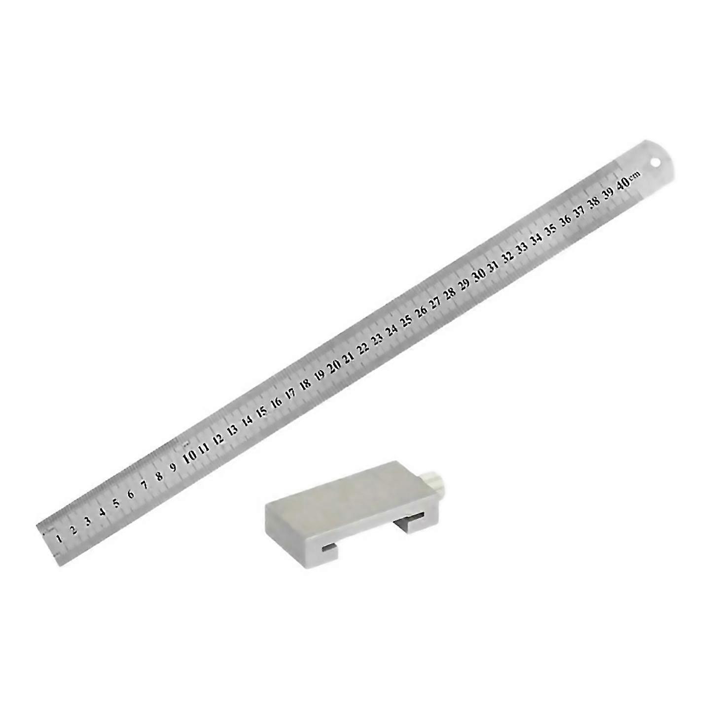 For Woodworking Tools Steel Ruler Positioning Limit Block Measuring 400mm