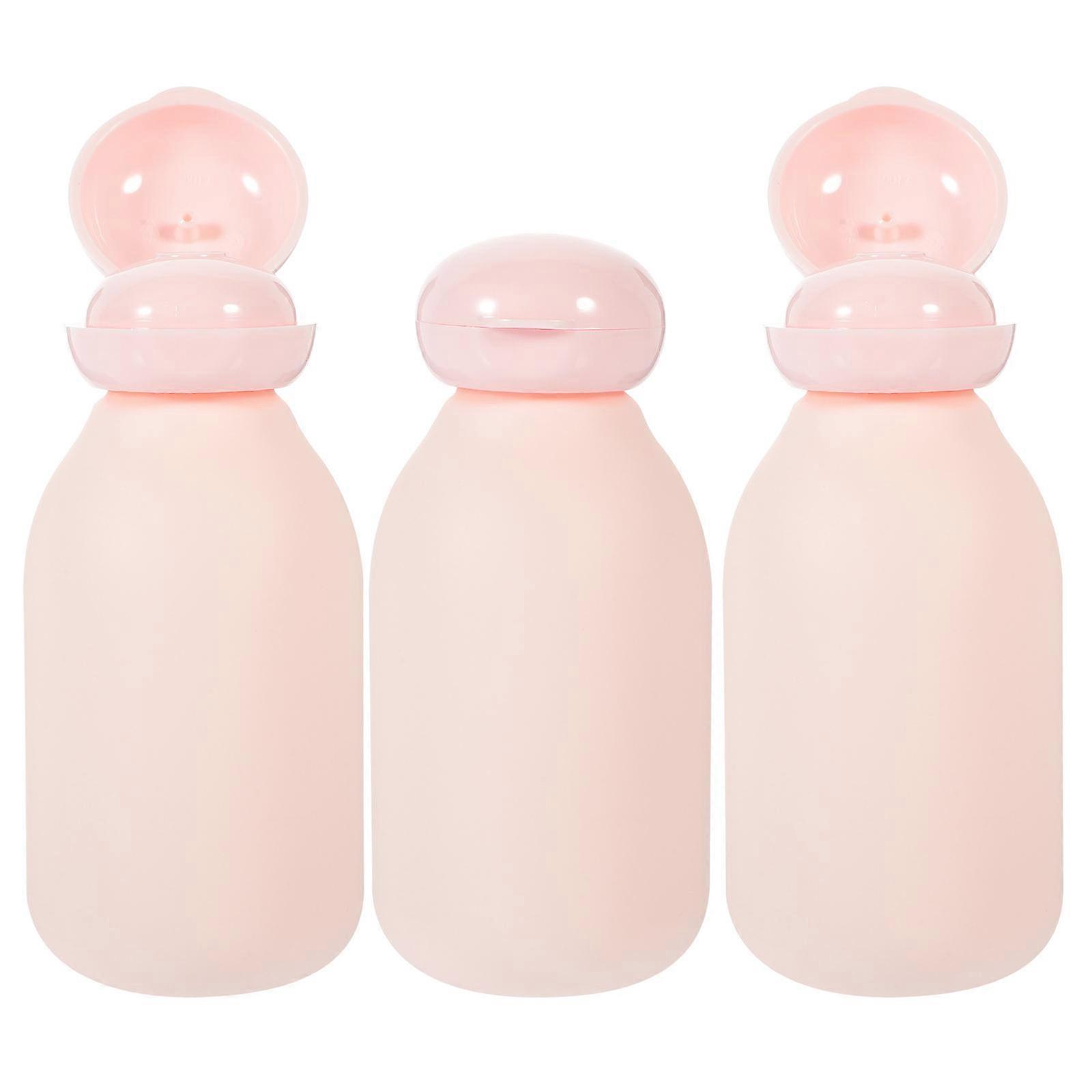 Travel Toiletry Bottles with Flip Cap 3pcs Lotion Shampoo Bottles Refillable Containers 100ml