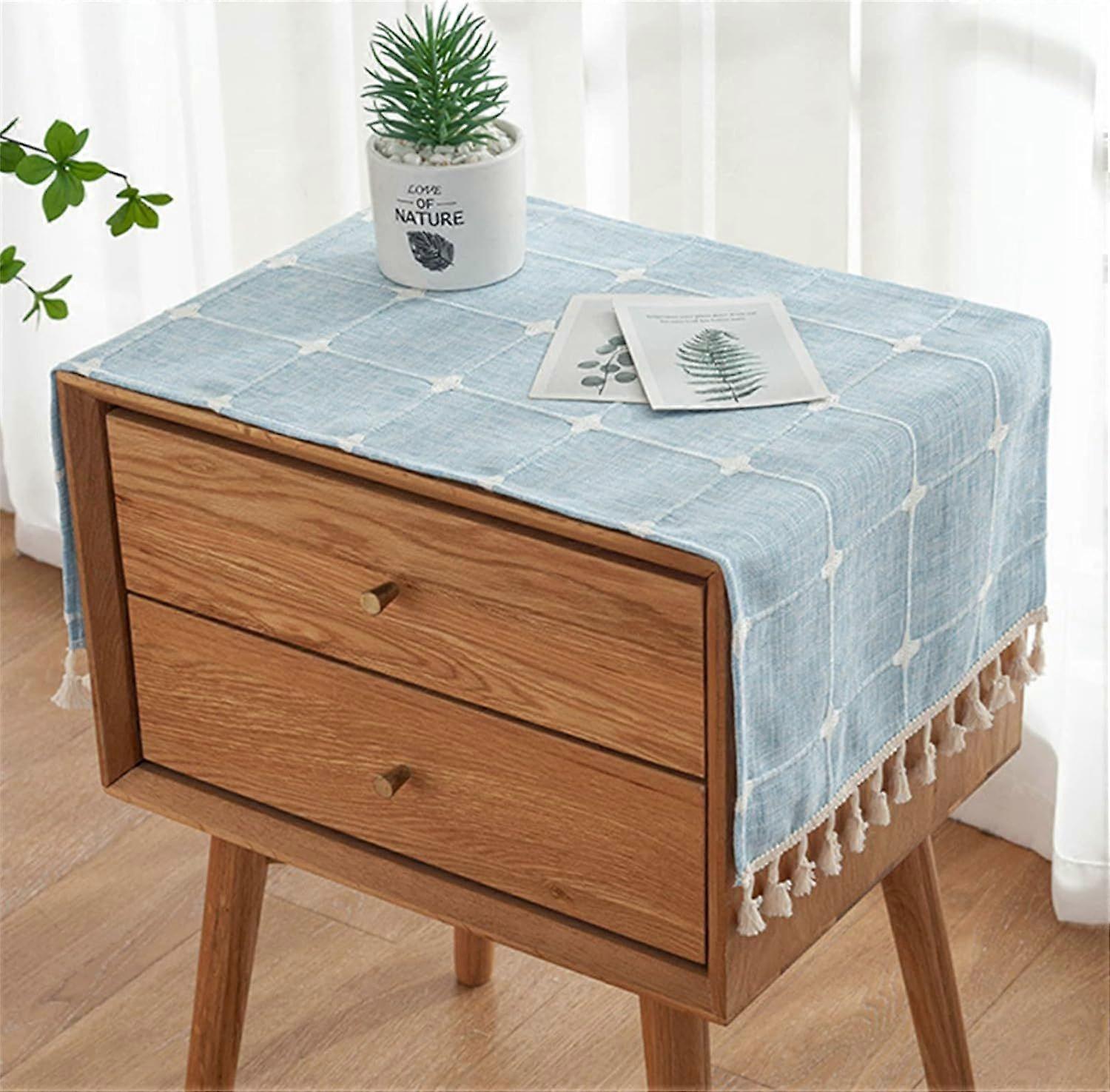 Simple Bedside Table Tassel Cloth, Tablecloth Towel, Suitable for Bedside Table