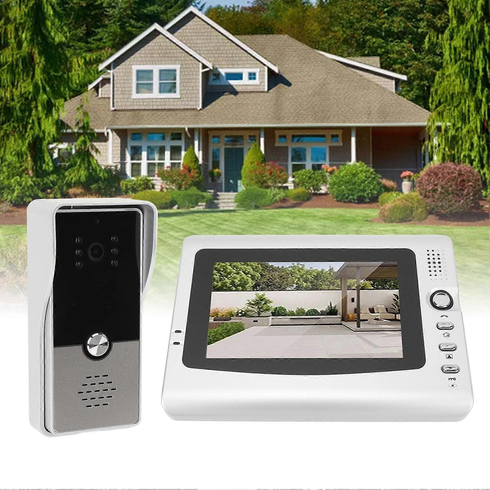 7-Zoll-kabelgebundenes Video-Intercom-System mit Infrarot-Türklingelkamera