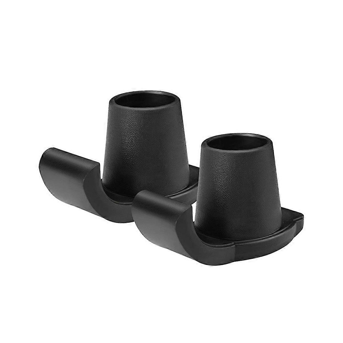 Ski Glides, Universal Foot Pads for Folding Walkers Black
