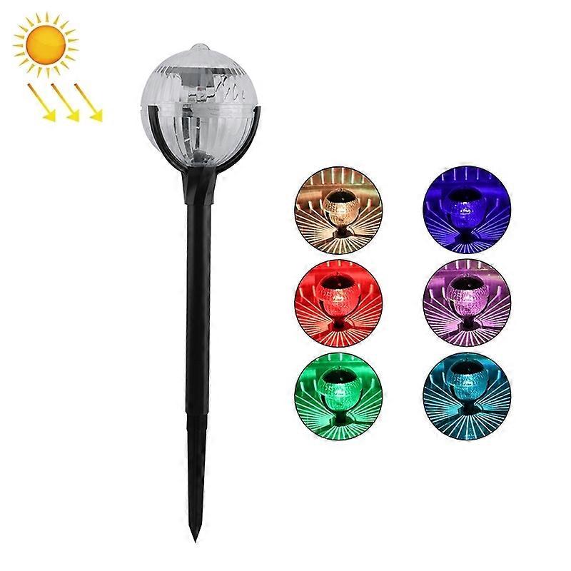 Solar Magic Ball Lawn Light 1 PC Colorful Light