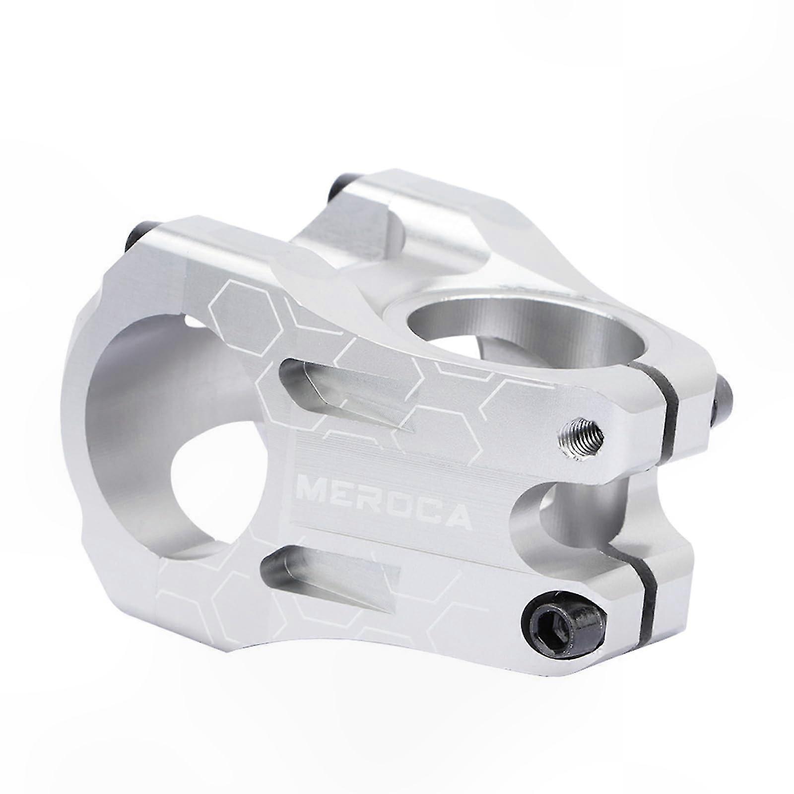 31.8mm CNC Handlebar Stem for Mountain and Road Bikes Silver 35mm Extension MTB BMX Cycle Stem Universal Fit