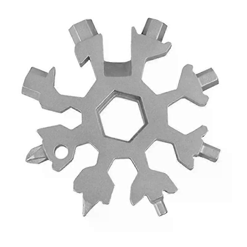 Portable EDC Multifunction Torque Snowflake Wrench Alloy Steel Hexagonal Universal 18-in-1 Octagonal Screwdriver Household Tool