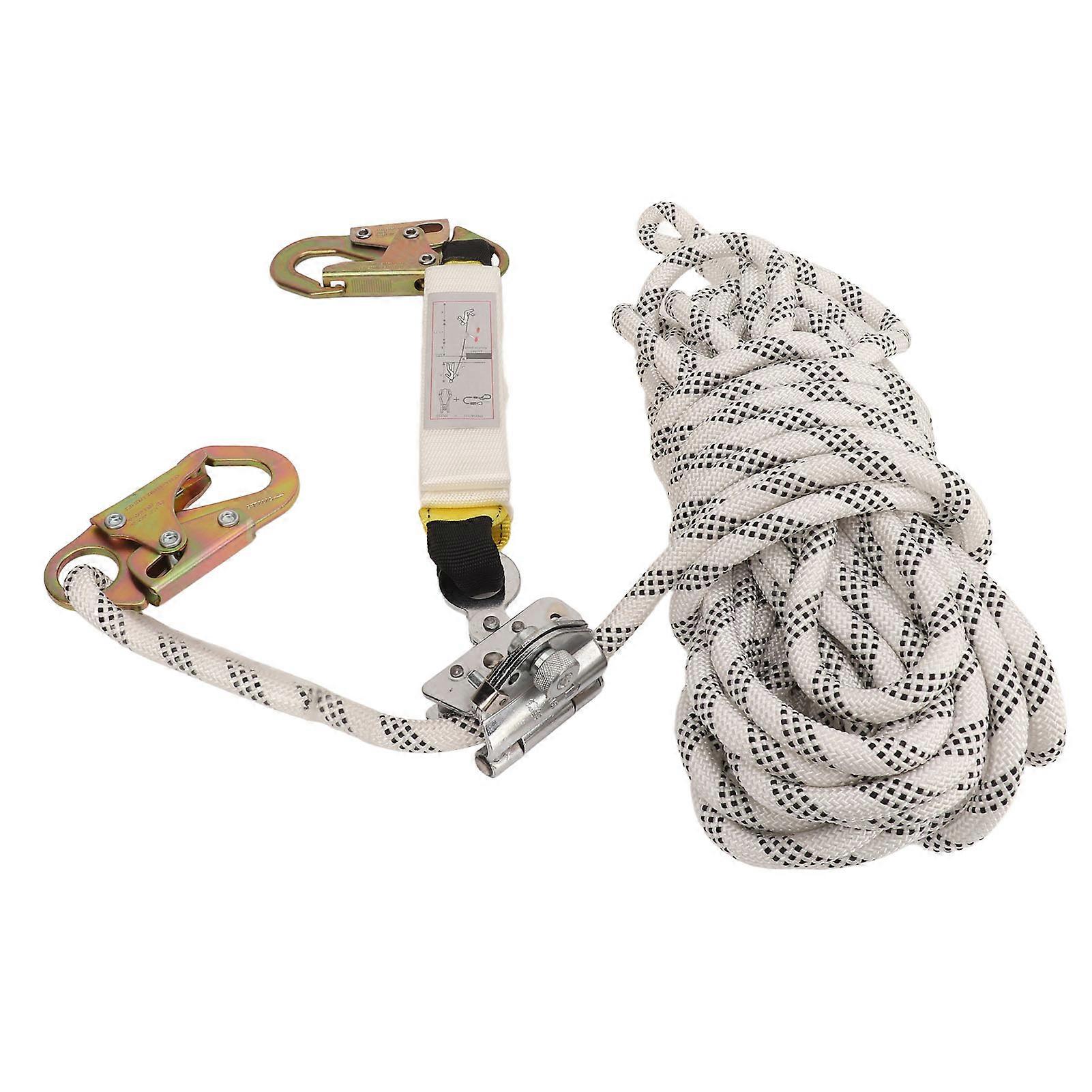 Polyester Vertical Safety Rope for Roofing, Safety Equipment, Tools, Rope for Hiking, Climbing, Trees, 100 Feet