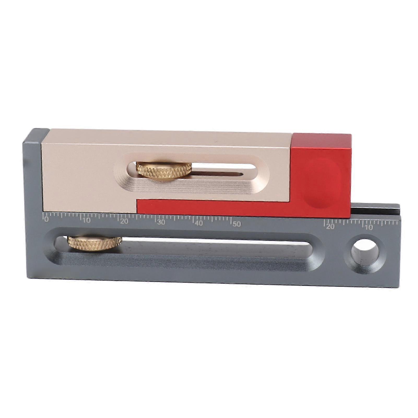 JF06 Table Saw Slot Adjuster Mortise and Tenon Tool Woodworking Movable Measuring Block 2025