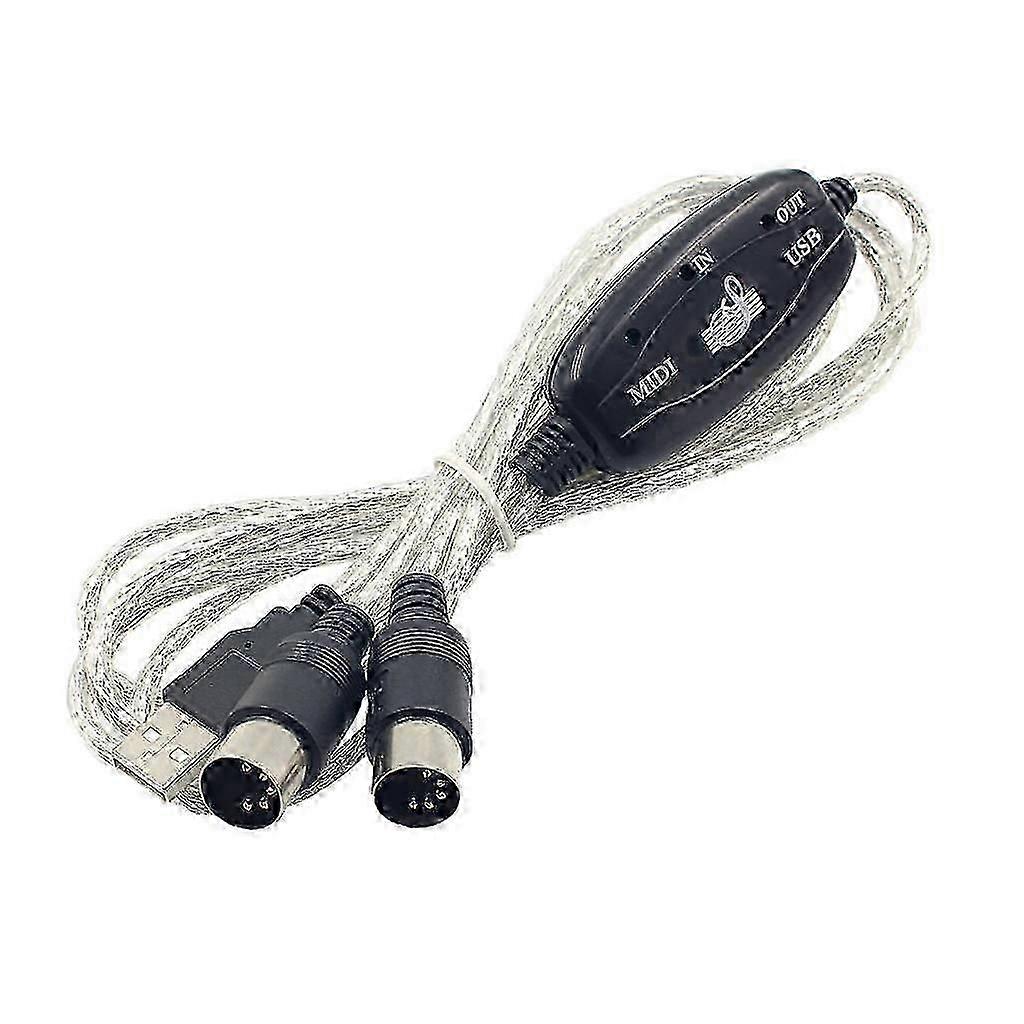 USB Interface Cable Converter PC to Music Keyboard Adapter Wire