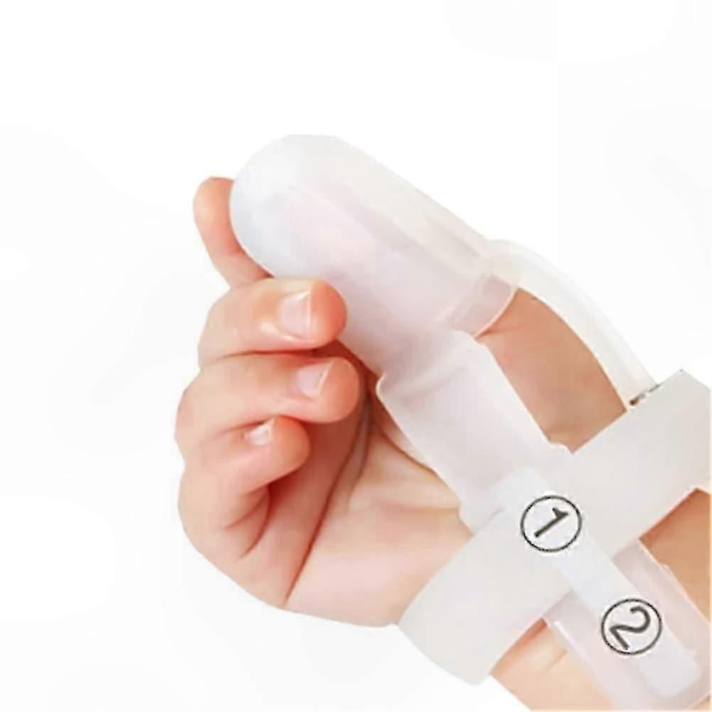 Toddler Thumb Sucking Deterrent Kit with Finger Guard for Nail Biting Prevention Treatment Solution Tool Set