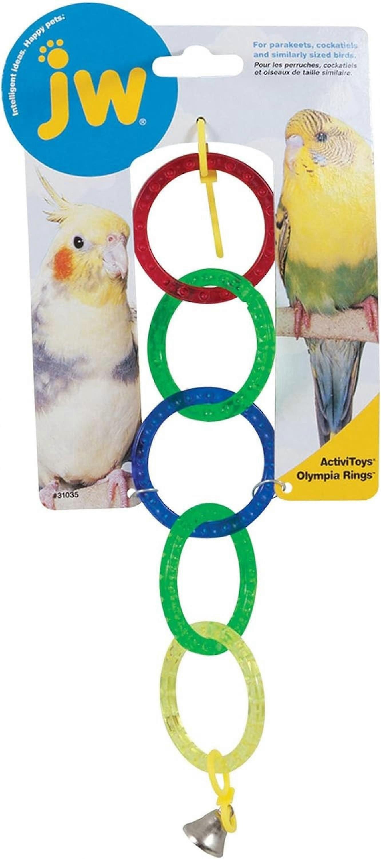 JW Bird Toy Olympia Rings Caged Bird Toy