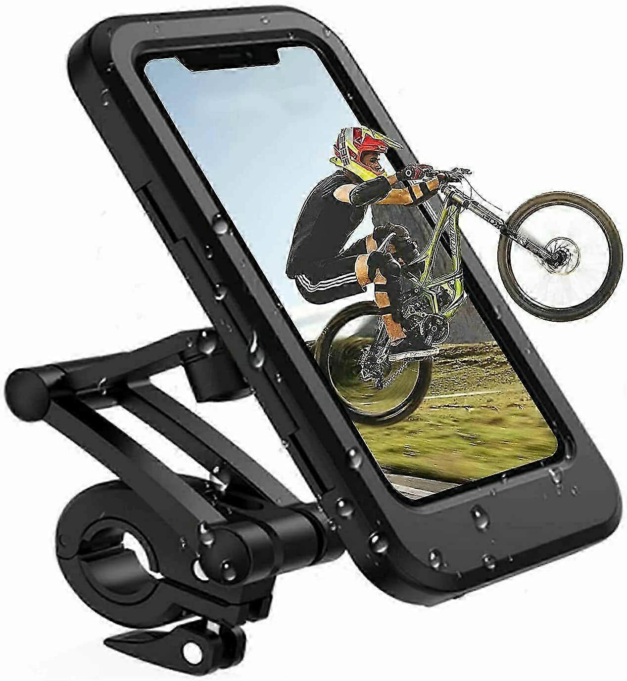 Suporte para smartphone à prova d'água para bicicleta e motocicleta de até 6,7 polegadas