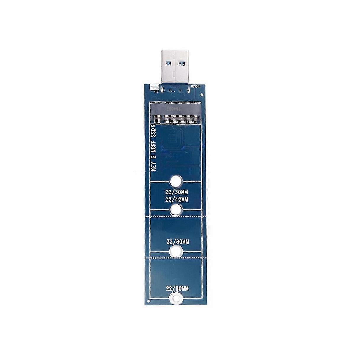 SSD M2 zu USB Adapter M.2 zu USB Adapter B Schlüssel M.2 SATA-Protokoll SSD Adapter NGFF zu USB 3.0 SSD-Karte