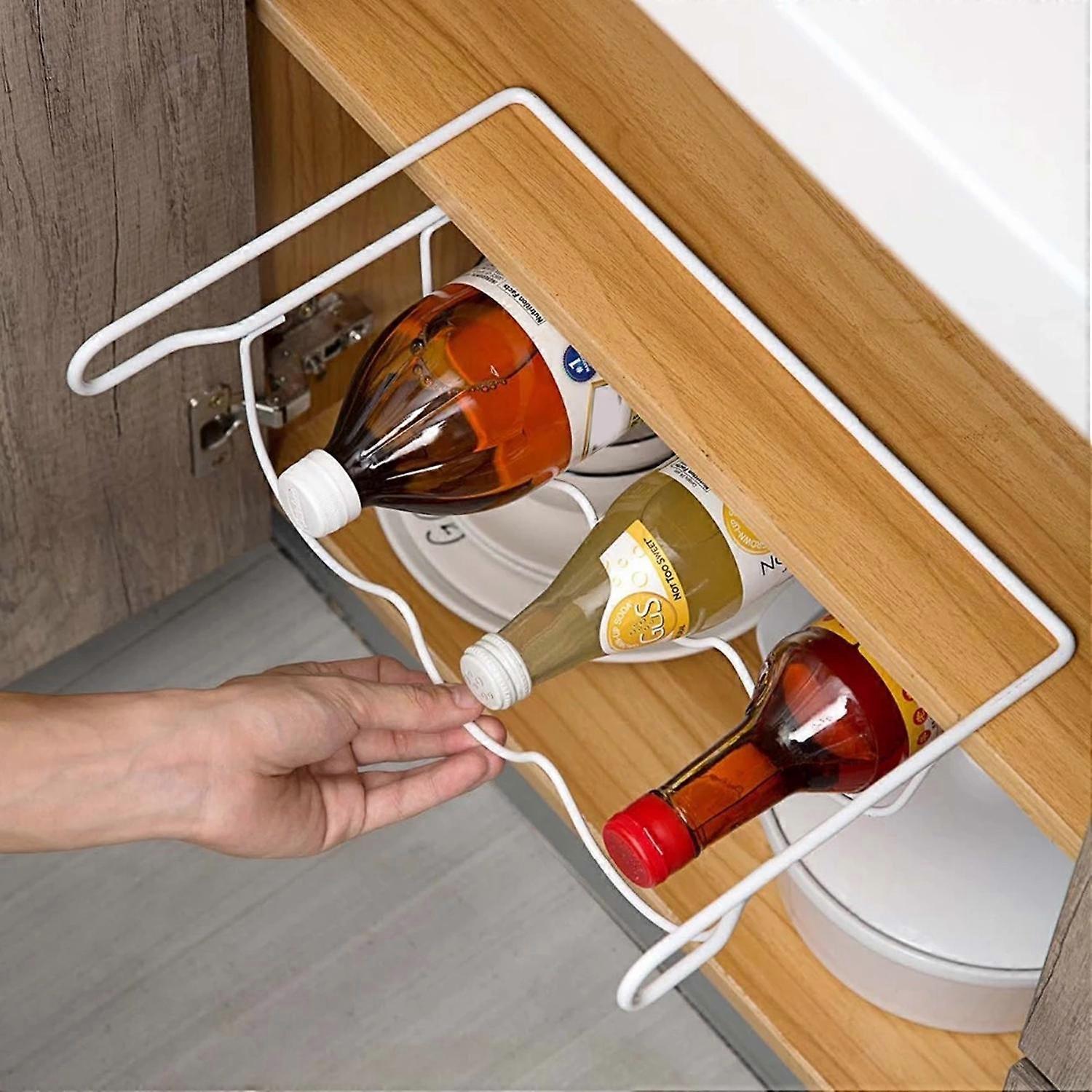 Fridge Organizer Kitchen Spacer Layer Convenience Storage Wine Rack Shelf  Holders & Racks