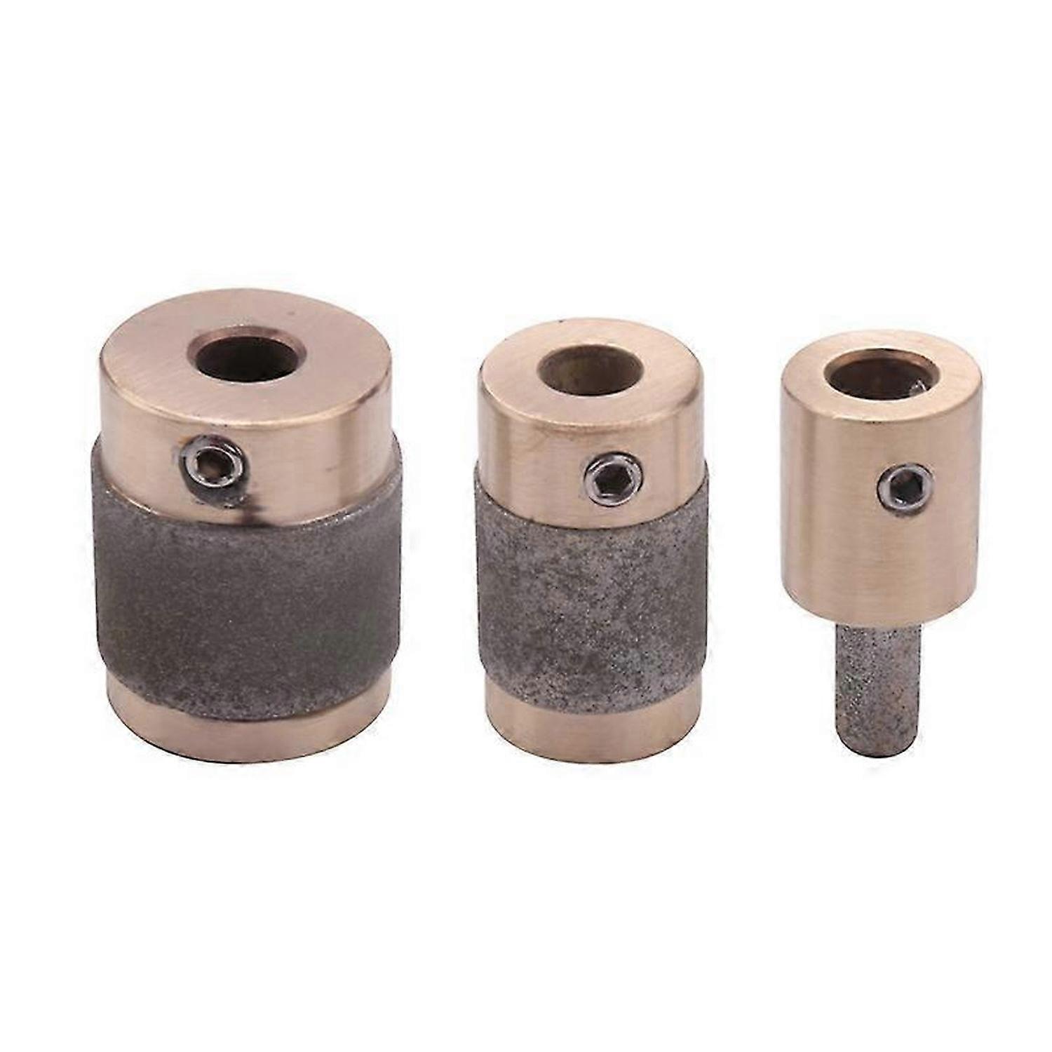 3Pcs Grinder Head Brass Core Standard Grinder Head for Glass Stone