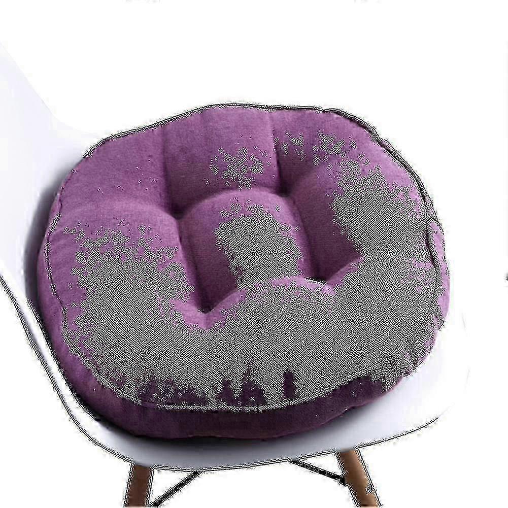 Thick Round Soft Chair Seat Cushion, Multi-Use Floor Pad for Home Office Garden