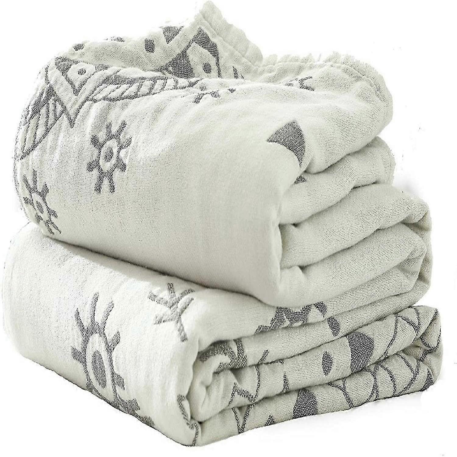 Couverture en coton Boho Couvre-lit Couverture double face Linge de lit Housse de canapé150 x 200 cm