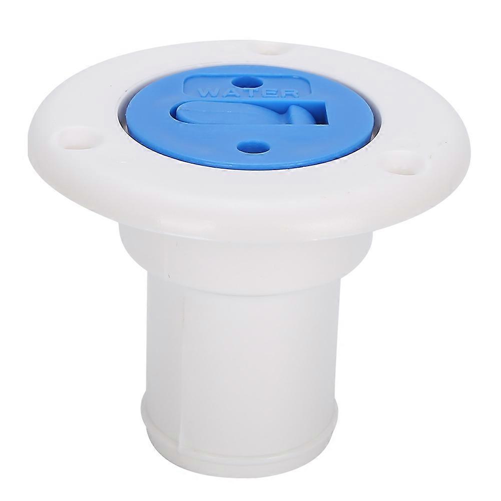 Deck Water Filler Cap, 1'1/2" Hose Filler Tank Flange, Boat RV Yacht Accessory
