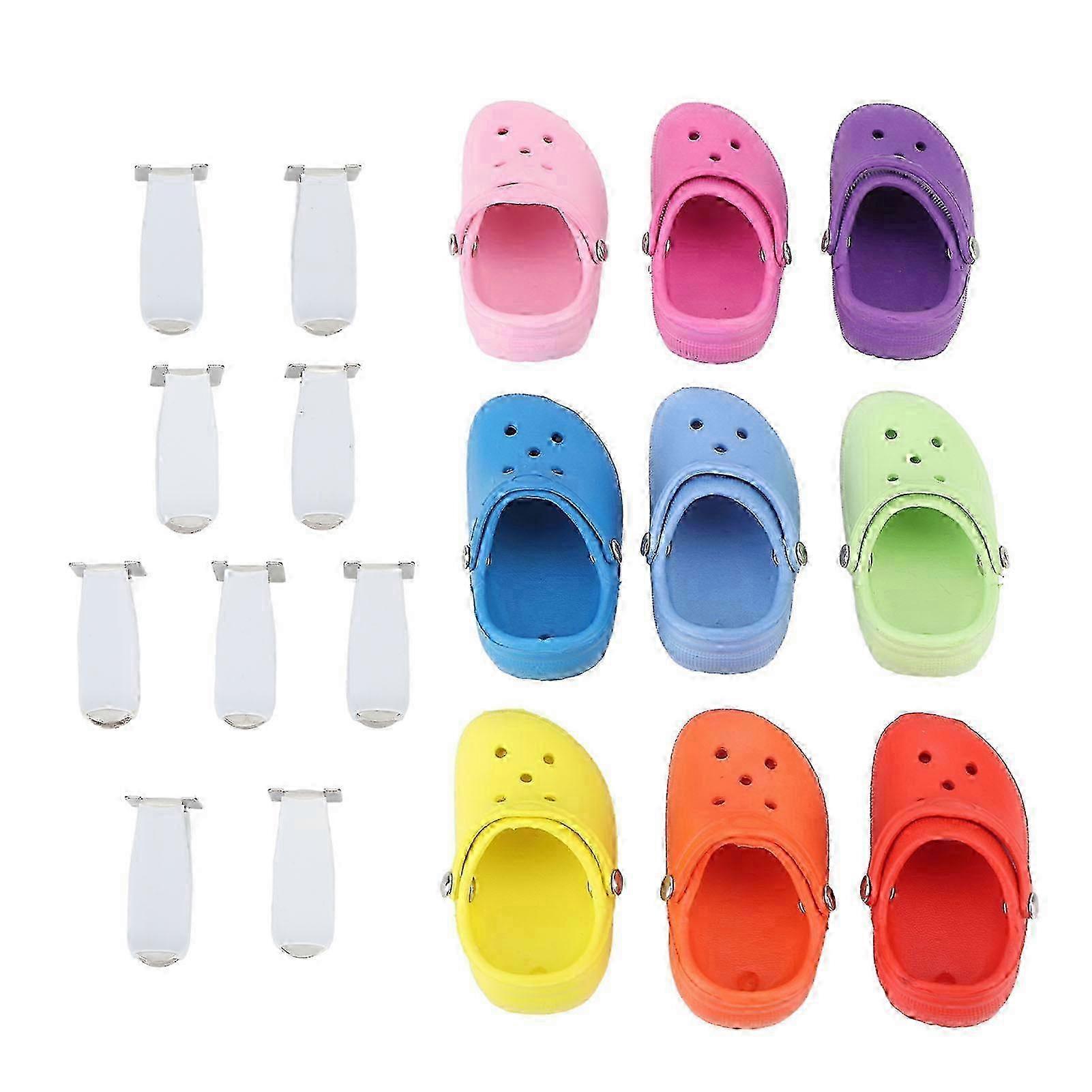 9PCS Car Aromatherapy Vent Clips Cute Shoe Shape Interior Decor Car Perfume Diffuser Multiple Colors 2025