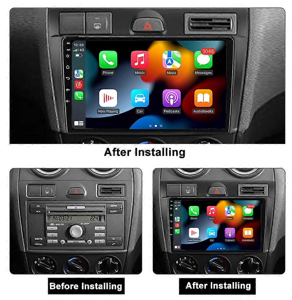 Car Multimedia Player For Ford Fiesta Mk VI 5 Mk5 2002 - 2008 CarPlay Android Auto Stereo Radio GPS Navigation Autoradio Bluetooth 2Din Video