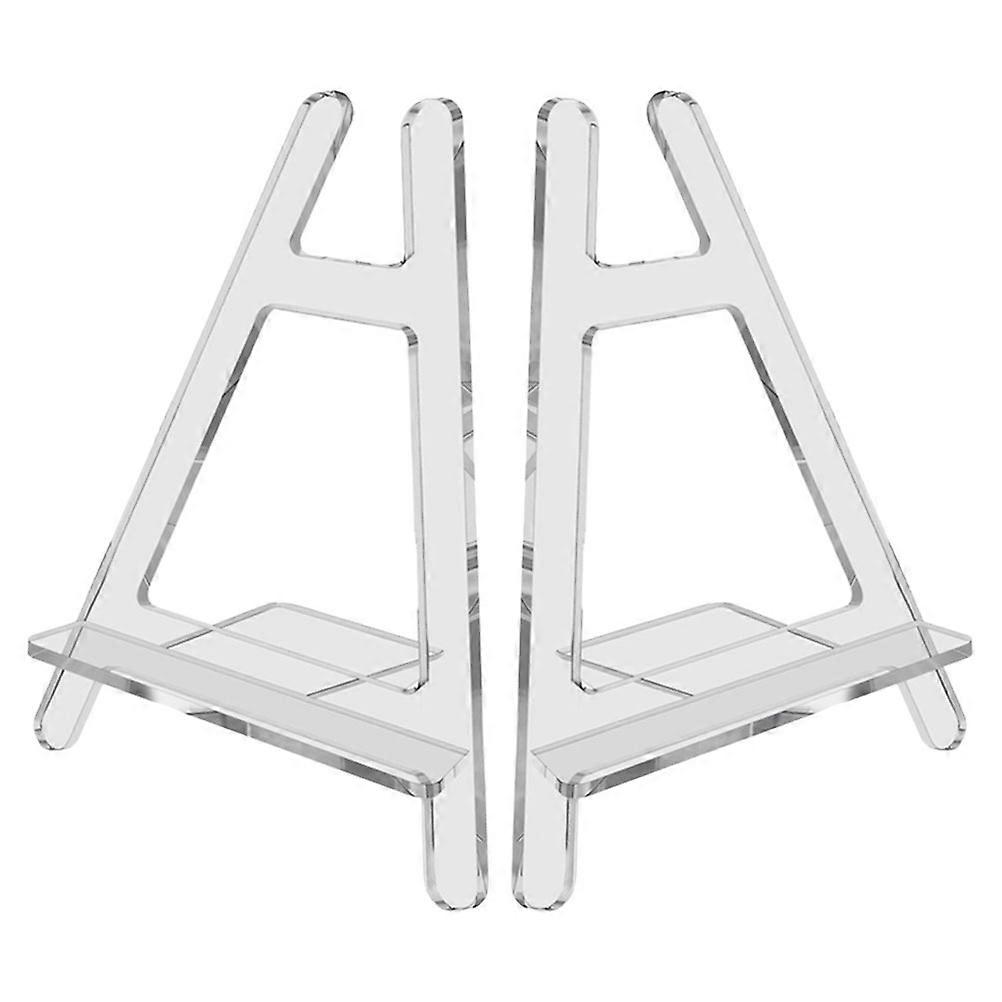 Acrylic Plate Stand Display Holder for Mobile Phone 10Pcs Clear Transparent