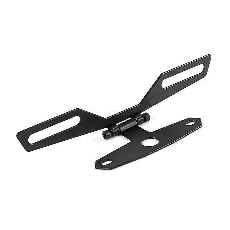 Universal Motorcycle License Plate Bracket Taillight Compatible Fixed Folding Plate Frame Light Mount Plate Frame Holder