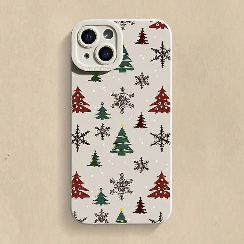 Christmas Tree Graphic Phone Case For iPhone 17 16 15 14 13 12 11 Pro Max 17 Air 16E XS X XR 7 8 Plus SE Shockproof Soft Cover
