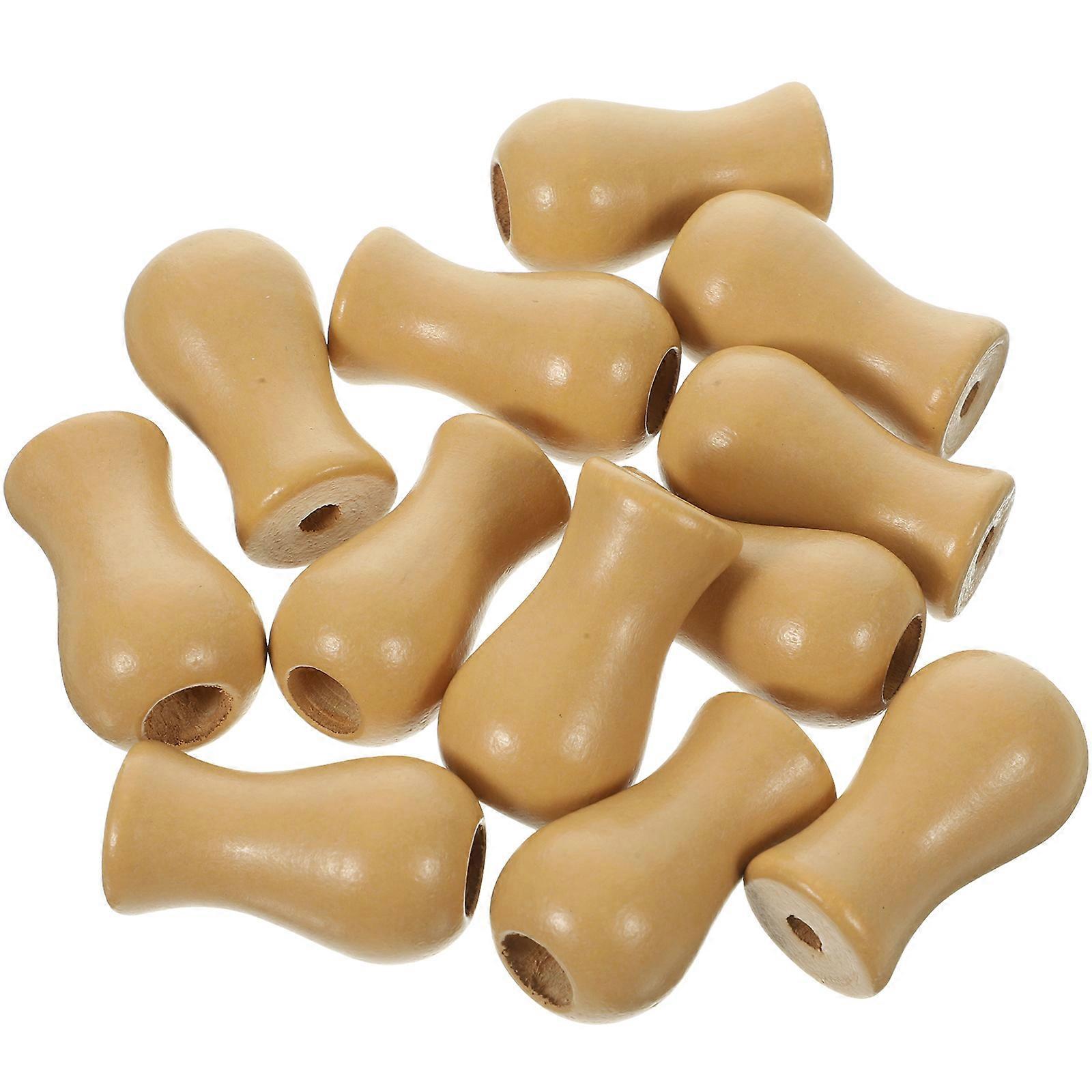Blind Cord Safety Wooden Window Blind Cord Knobs for Curtains 24Pcs