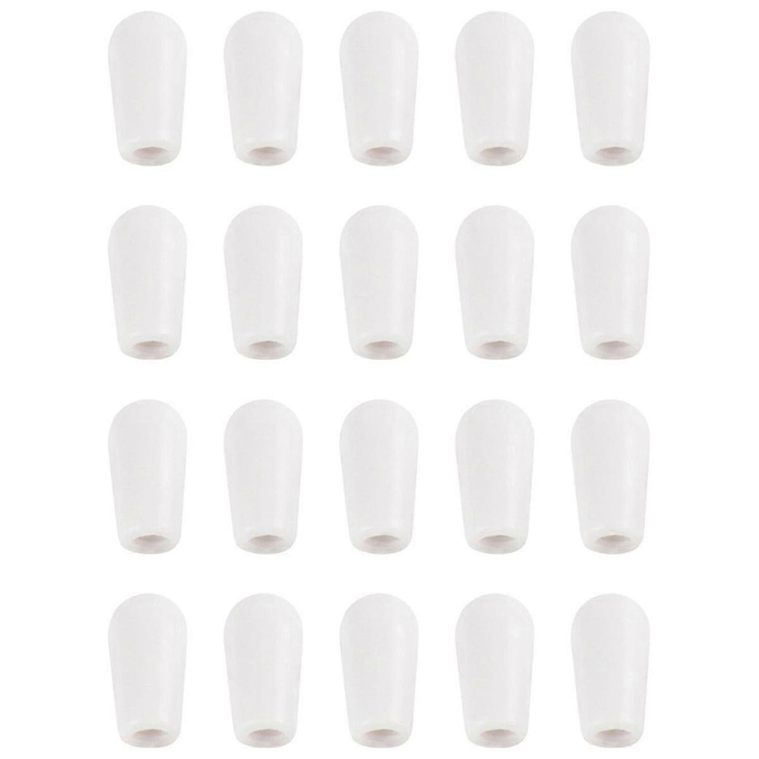 White 20Pcs Metric M3.5/M4 Guitar 3 Way Toggle Switch Tip