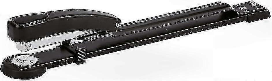Durable Long Arm Stapler with 50 Sheet Capacity, Black Office Stapling Tool